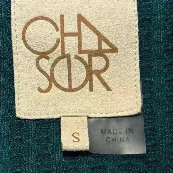 Chaser Waffle Knit Thermal Long Sleeve Shirt Size Small. 4 Button Sleeves. - Picture 7 of 9